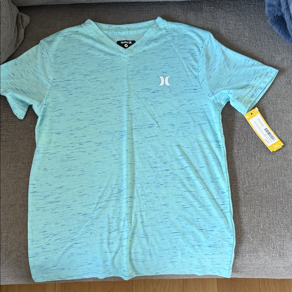 Hurley Boys Aqua V-Neck Tee